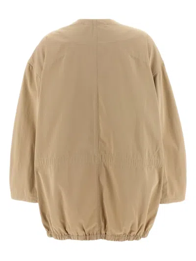 Lemaire Cotton Parka With Drawstring And Elasticated Hem