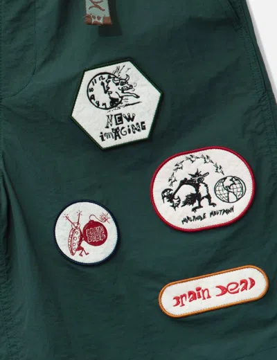 Brain Dead Bermuda Climber Shorts With Logo Patches
