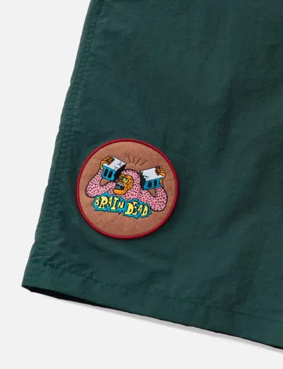 Brain Dead Bermuda Climber Shorts With Logo Patches