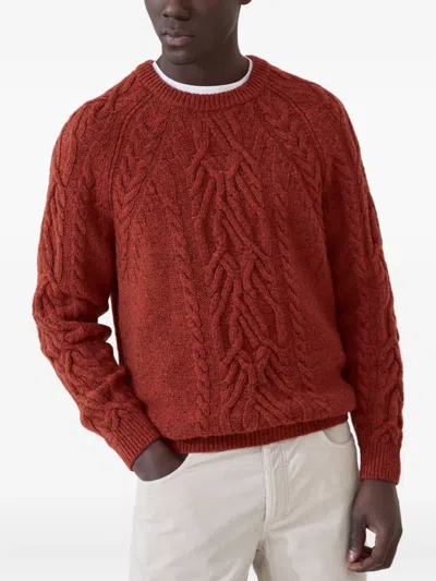 Brunello Cucinelli Pullover Mit Zopfmuster
