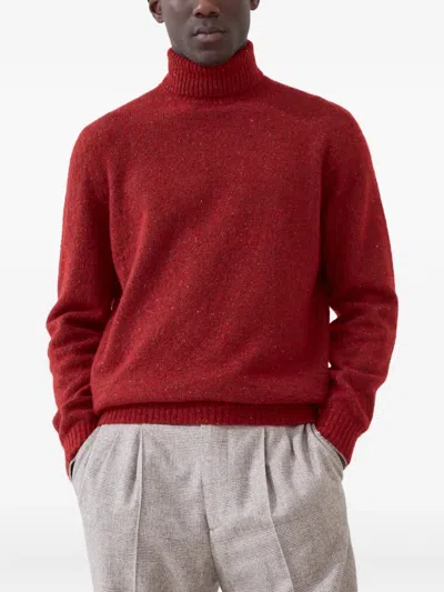 Brunello Cucinelli Cozy High Neck Knit Pullover