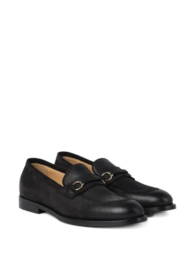 Brunello Cucinelli Suede Penny Loafers With Round Toe And Buckle