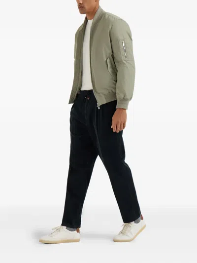 Brunello Cucinelli Linen Pants In Black