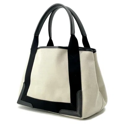 Pre-owned Balenciaga Black Canvas Leather Tote Bag ()