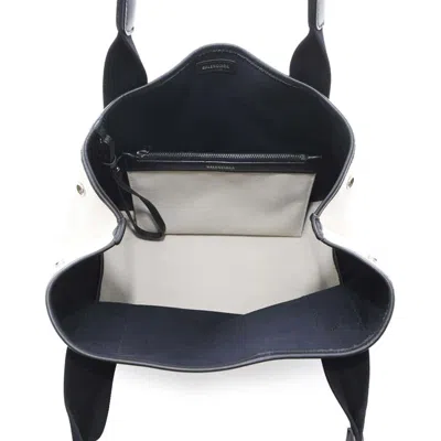 Pre-owned Balenciaga Black Canvas Leather Tote Bag ()