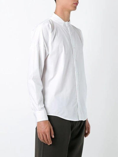 Shop Lucio Vanotti Spread Collar Shirt - White