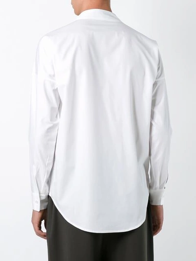 Shop Lucio Vanotti Spread Collar Shirt - White