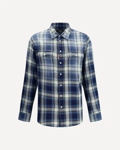 Dsquared2 Checked Pattern Shirt With Pockets And Collar