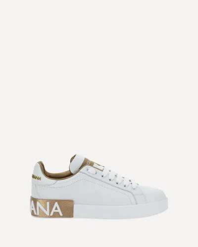 Dolce & Gabbana Prada Two-tone Leather Downtown Sneakers In White