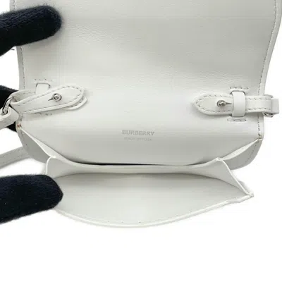 Pre-owned Burberry White Leather Shoulder Bag ()