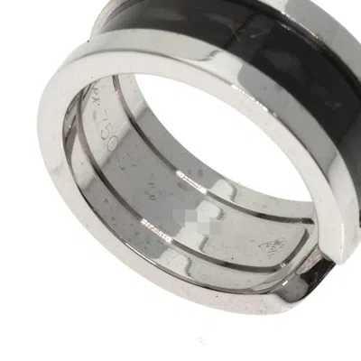 Pre-owned Cartier Black White Gold White Gold (18k) Band Ring ()