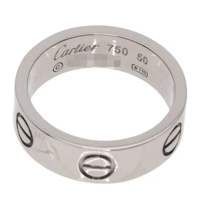 Pre-owned Cartier White Gold White Gold (18k) Band Ring ()