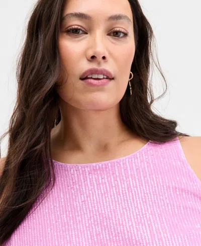 On 34th Plus Size Ombre Sleeveless Sequin Shift Dress, Exclusively At Macy's In Gold