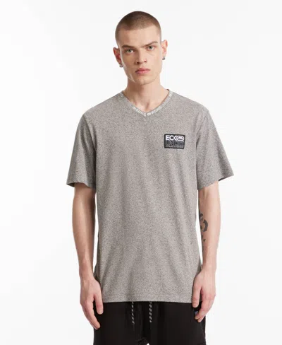 Ecko Unltd Chest Label V-neck Tee In Gray