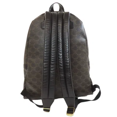 Pre-owned Celine Brown Pvc Backpack ()
