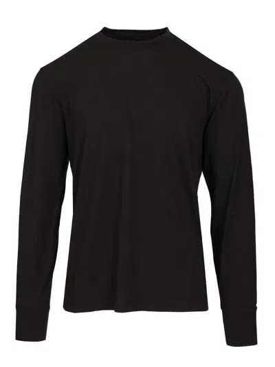Tom Ford Lyocell Cotton Ls Crew Neck T-shirt Black