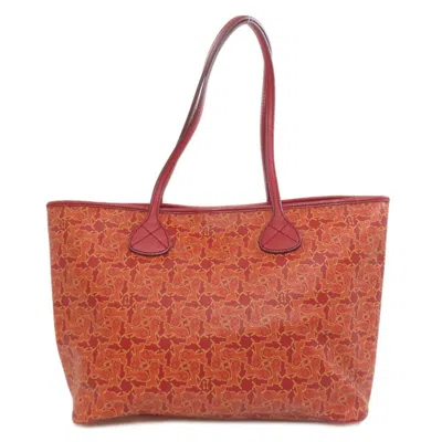 Pre-owned Celine Red Color Pvc Tote Bag ()