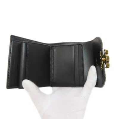 Pre-owned Celine Silver Canvas Wallet (bi-fold) ()