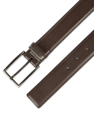 Alfani Men's Burnished Edge And Metal Loop Dress Belt, Created For Macy's