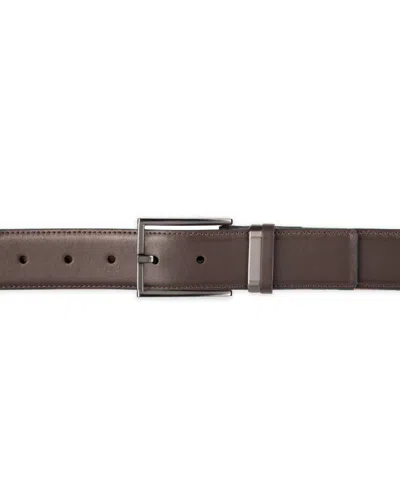 Alfani Men's Burnished Edge And Metal Loop Dress Belt, Created For Macy's