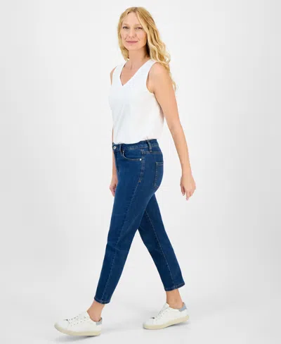 Style & Co Women's Mid-rise Straight Leg Ankle Jeans, Exclusively At Macy's