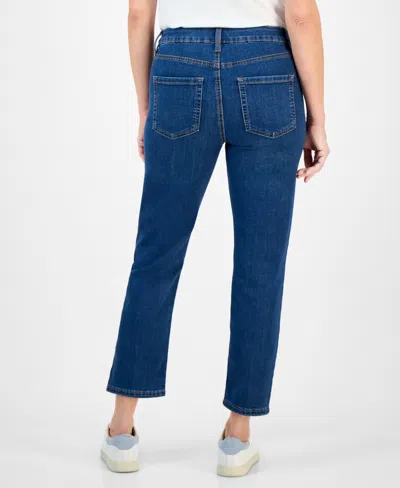 Style & Co Women's Mid-rise Straight Leg Ankle Jeans, Exclusively At Macy's
