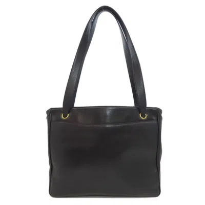 Pre-owned Chanel Black Leather Tote Bag ()