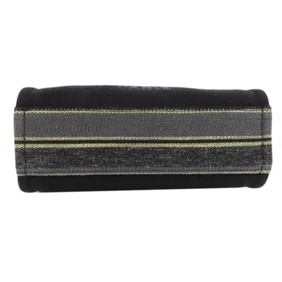 Pre-owned Chanel Black Navy Canvas Tote Bag ()