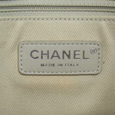 Pre-owned Chanel Black Navy Canvas Tote Bag ()