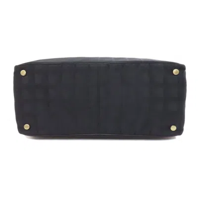 Pre-owned Chanel Black Nylon Jacquard Tote Bag ()