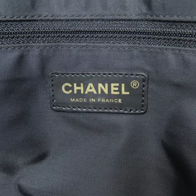 Pre-owned Chanel Black Nylon Jacquard Tote Bag ()