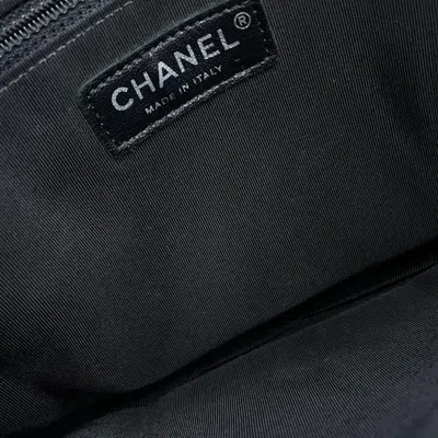 Pre-owned Chanel Girl  Black Multi-color Tweed Leather Shoulder Bag ()