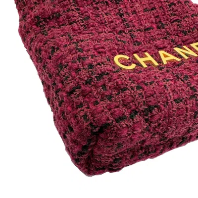 Pre-owned Chanel Purple Tweed Leather Handbag Shoulder Bag ()