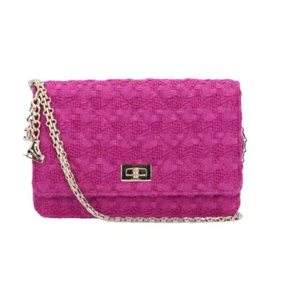 Pre-owned Chanel Purple Tweed Shoulder Bag ()