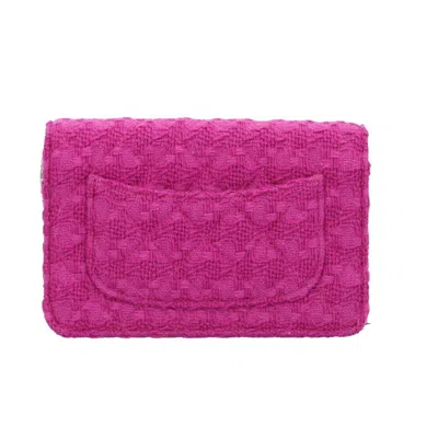 Pre-owned Chanel Purple Tweed Shoulder Bag ()