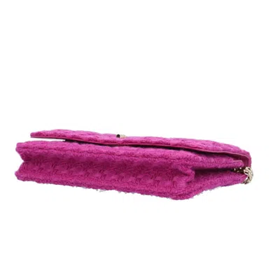 Pre-owned Chanel Purple Tweed Shoulder Bag ()