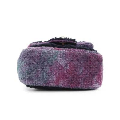 Pre-owned Chanel Purple Wool Shoulder Bag ()