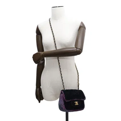 Pre-owned Chanel Purple Wool Shoulder Bag ()