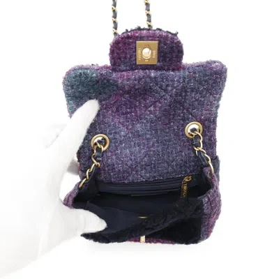 Pre-owned Chanel Purple Wool Shoulder Bag ()