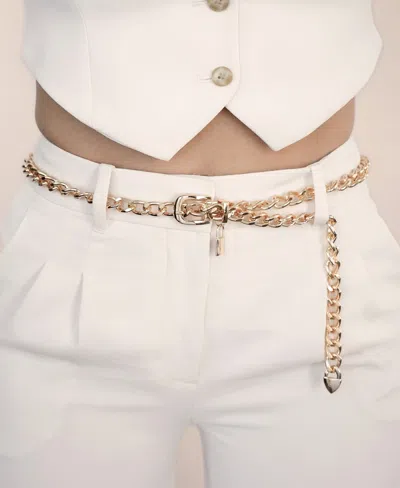 Ettika Lucky Link Adjustable Chain Belt