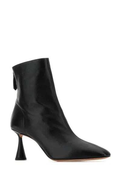 Aquazzura Woman Ankle Boots Black Size 7.5 Leather