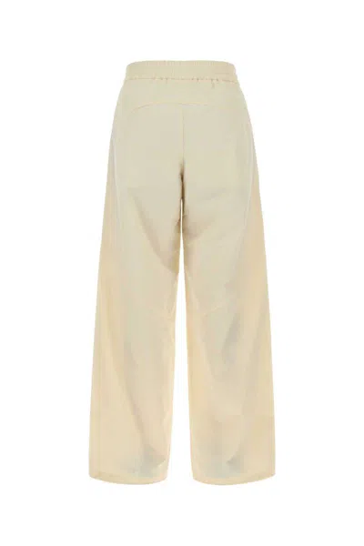 Herno Pantalone In Nylon Avorio  Donna
