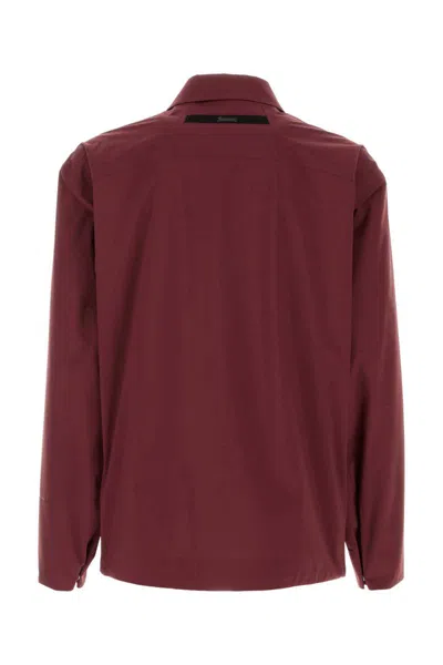 Herno Giubbino In Nylon Bordeaux  Uomo