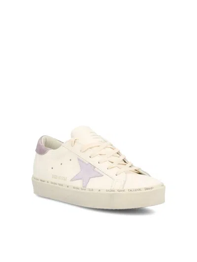 Golden Goose Sneakers Hi Star Classic In Pelle Bianca Donna