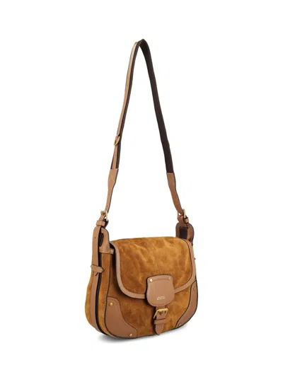 Isabel Marant Small Sierra Shoulder Bag In Suede In Brown