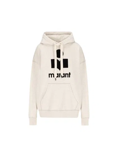 Isabel Marant Étoile Isabel Marant Etoile Women Melange Ivory Cotton Blend Mansel Sweatshirt In Brown
