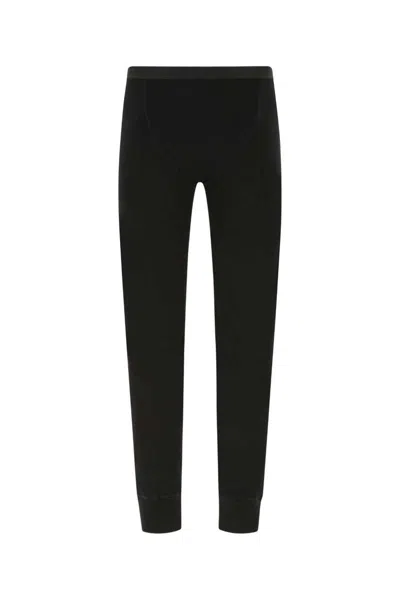 Tom Ford Stretch Cotton Leggings With Elastic Waistband And Ribbed Cuffs