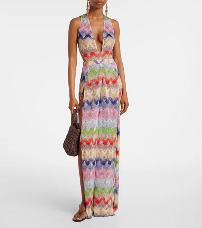 Missoni Zigzag Lamé Jumpsuit In Multi