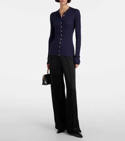 Jil Sander Wool And Silk Blend Cardigan