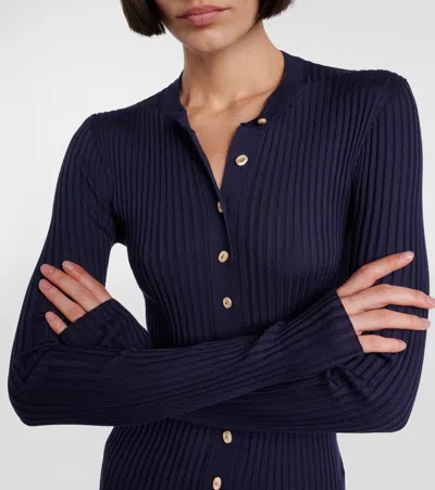 Jil Sander Wool And Silk Blend Cardigan